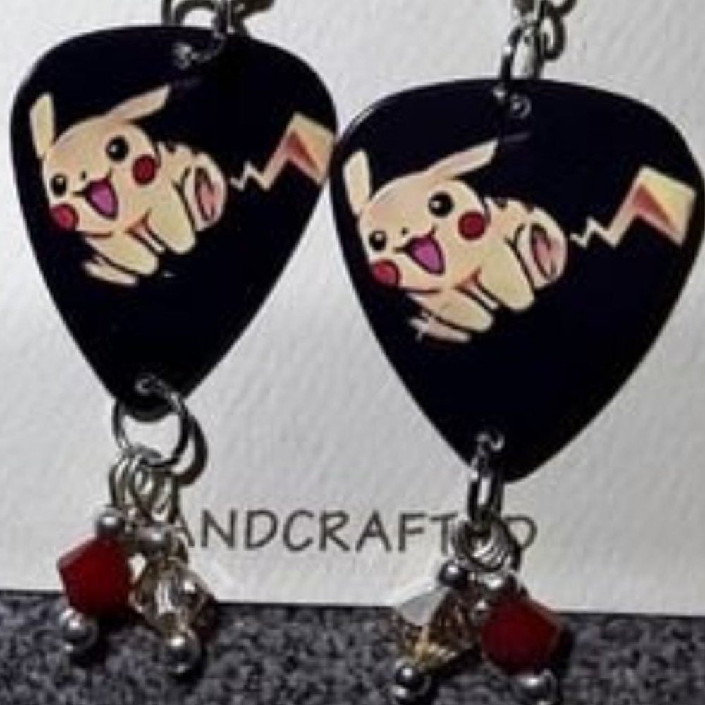 POKEMON GUITAR PICK EARRINGS